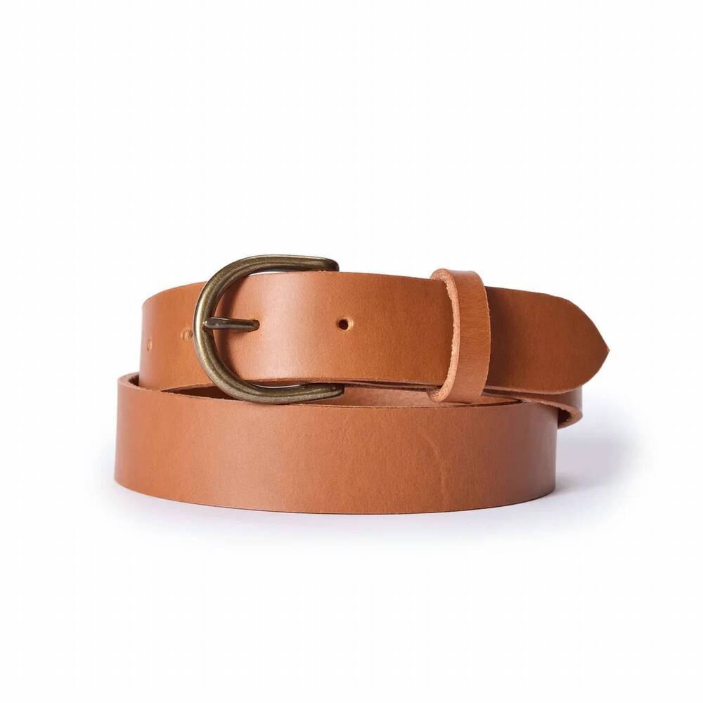 NEW TAYLOR STITCH men's foundation belt in whiskey